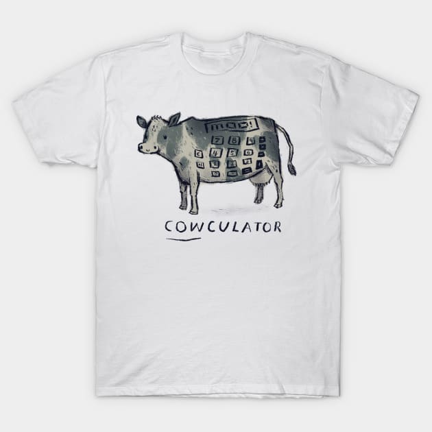 cowculator cow shirt T-Shirt by Louisros